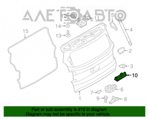 Jeep Renegade 15-18 Tailgate Release Button