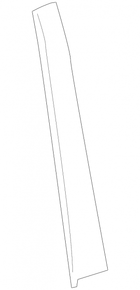 Side door trim, rear right front, Toyota Sienna 2010