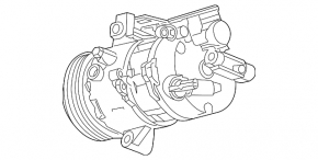 Air Conditioning Compressor Cadillac ATS 13- 2.0T 2.5