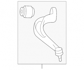 Lower control arm front left rear Audi A5 F5 17-