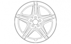 Wheel disk R18x7.5J ET:49 Mercedes A-class V177 19-22
