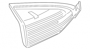 Inner lamp trunk lid right Ford Fiesta 14-19 rest 4d, scratch