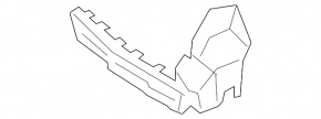 Right rear bumper mount for Lincoln MKZ 13-20
