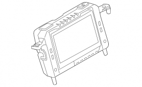 Ford Escape MK3 13 information display - broken guide
