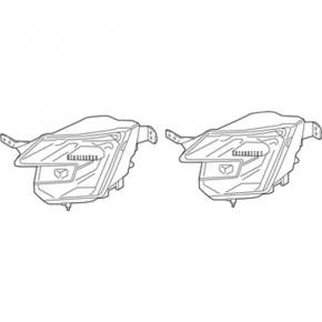 Left fog light for Ford Explorer 16-19 halogen