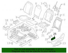 Ford Mustang Mach-E 21-25 Driver's Seat Controls