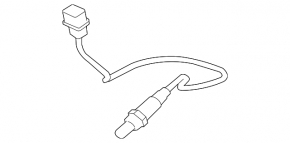 Second rear lambda probe for Mitsubishi Outlander 2007-2013 3.0