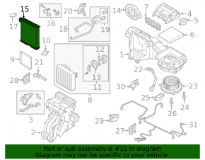 VW Tiguan 18-24 heater radiator type 2