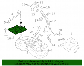Right fuel tank guard for Subaru Forester 25-26