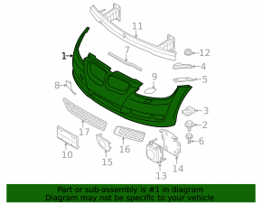 Bare front bumper for BMW 335i e92 07-10