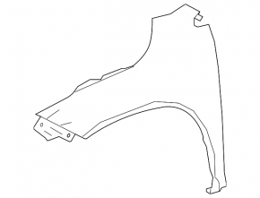 Front right wing Lexus RX350 RX450h 16-22