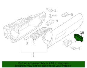BMW 3 F30 12-18 Interior Trunk Lid Lock Button