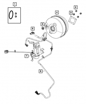 Chrysler Pacifica 17- Brake Booster Pump with Bracket