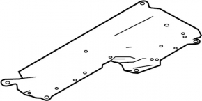 Underbody protection right Infiniti Q50 14-24