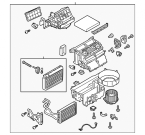 Heater assembly Mitsubishi Outlander 16-21