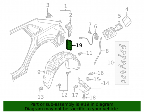 Right ventilation shield Audi Q3 83A 19-25
