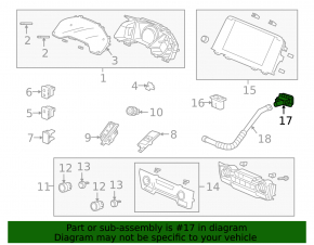 Honda CRV Cabin Temperature Sensor 17-22