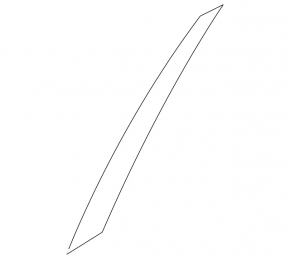 Nissan Murano 15-24 black front right side door trim