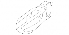 Hyundai Elantra UD 11-16 dark gray front left inner door handle