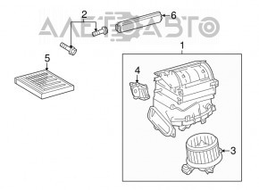 Heater assembly for Toyota Prius V 12-17