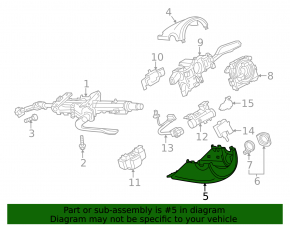 Steering column frame Audi A3 8V 15-16
