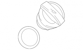 Oil filler cap for Porsche Macan 15-18 3.0T CTMA