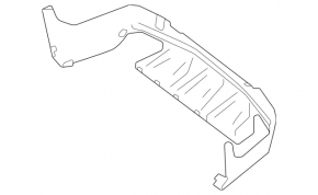 Mercedes GLC 300 20-22 rear bumper lip, AMG pkg
