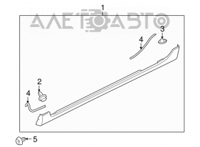Left threshold Mazda3 03-09 Sport