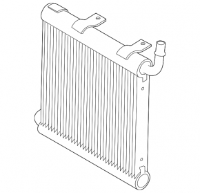 Additional left radiator for Land Rover Range Rover Velar 18-25 2.0T, 3.0T, 5.0T, MHEV