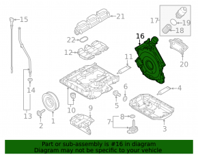 Crankshaft Rear Cover Audi Q7 16-25 3.0T