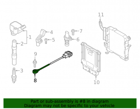 Knock sensor for Audi Q7 20-26 3.0T MHEV