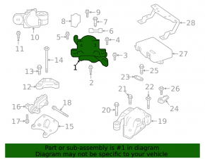 Engine mount right Infiniti QX50 19-20