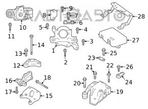 Engine mount right Infiniti QX50 19-20