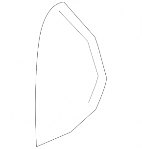 Front panel trim side left VW Jetta 19- black