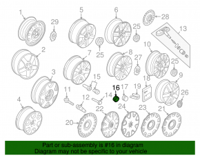Wheel Bolt Cap VW Atlas 18-25