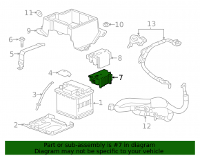Battery distributor with terminal Chevrolet Volt 16-