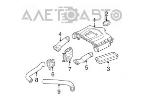 Air Filter Housing Mercedes W221 M272 M273