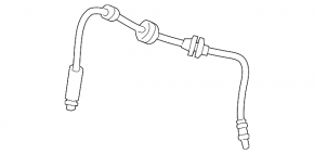 Front left brake hose BMW 1 E82 08-13 RWD