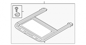 Hatch mechanism frame Audi A6 C7 12-18