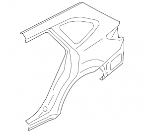 Rear left wing Subaru Outback 15-19