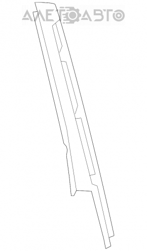 Rear left side door trim for VW Tiguan 18-24