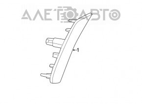 Chrysler 200 front left dimensions 15-17