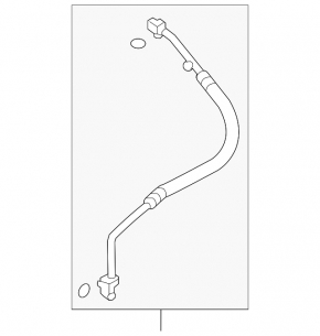 Subaru Outback 10-14 3.6" condenser-compressor air conditioning hose