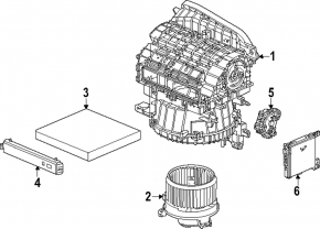 Honda CRV 23-25 HEV heater housing ventilation
