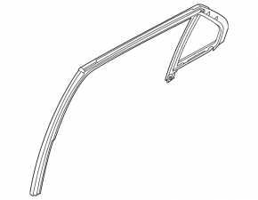 Seal of glass of the door rear left Kia Niro 23-