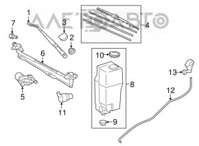 Lexus ES 19-26-2 Windshield Washer Nozzle