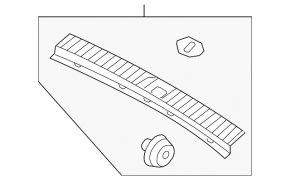 Kia Sorento 21-25 HEV, PHEV black trunk opening trim