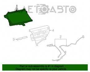 Monitor, display, navigation Lexus RX350 13-15 rest scratched