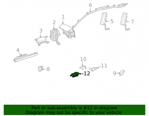 Lexus RX450h 10-12 SRS Airbag Module