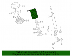 Front right spring Audi A5 F5 17-